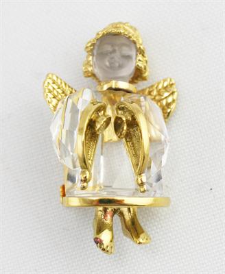 BROCHE SWAROVSKI BROCHE ANGEL MANOS CERRADAS