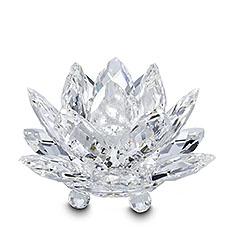 FIGURA SWAROVSKI 011 867 CANDELERO NENUFAR PEQUEÑO SILVER CRYSTAL