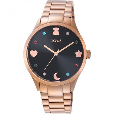 RELOJ TOUS 800350720 Super Power de acero IP rosado 37 MM