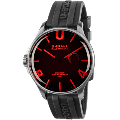 RELOJ U-BOAT 8465/B DARKMOON RED SS 44MM