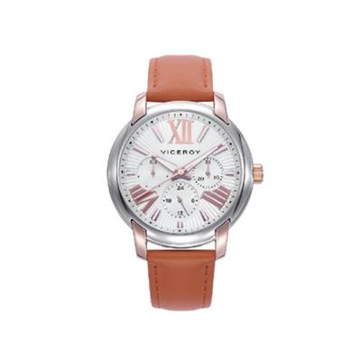 RELOJ VICEROY 401270-83 Mujer Chic con caja de acero y correa de piel naranja