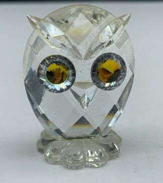 SWAROVSKI BÚHO PEQUEÑO 010014 SILVER CRYSTAL