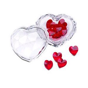 FIGURA SWAROSKI 693910 JOYERO CORAZON CRYSTAL  SILVER