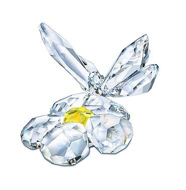 FIGURA SWAROVSKI 840190 MARIPOSA SOBRE FLOR SILVER CRYSTAL