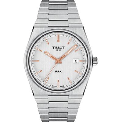 RELOJ TISSOT T1374101103100 PRX CUARZO 40 MM ESFERA BLANCA
